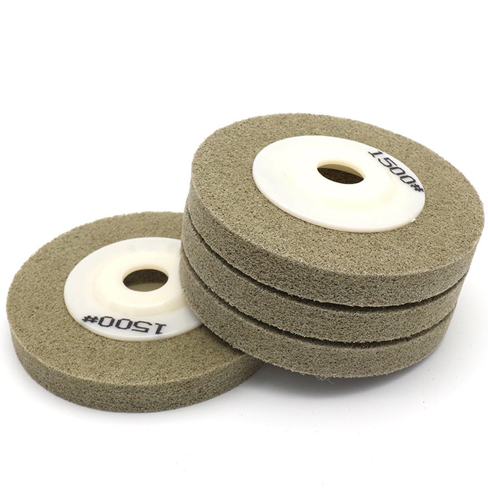 6 Inch Nylon Fiber Polishing Wheel Buffing Discs for Metal Tool 5/8" Hole 2Pcs 