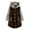 Brown, variant on AOOCHASLIY 2023 Women Winter Coat Fashion Women's Button V-Neck Pullover Tops Long Sleeve Hooded Blouse Ciat