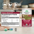 thumbnail image 5 of Organic India Psyllium, Whole Husk 100% Certified Organic Fiber, Natural Dietary Fiber 12 oz, 5 of 10