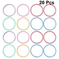 thumbnail image 3 of 20pcs of One Bag Solid Circle Ring Plastic Toss Rings Kids Ring Toss Game Funny Throw Ring for Carnival Garden Backyard Outdoor Games (15cm Random Color), 3 of 8