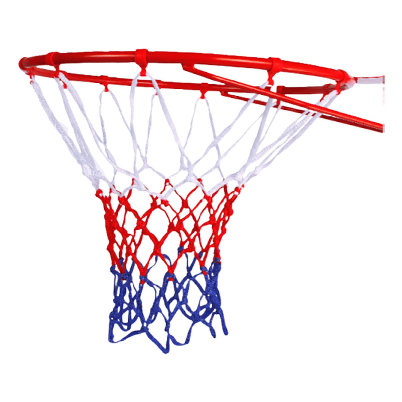 Hearth & Gear Jante de Basketball de Remplacement en Acier, Jante de Basketball Portable et Filet avec Vis, Panier de Basketball Robuste Résistant aux Intempéries pour Intérieur Extérieur, Jante de Basketball et Filet 60 X 60 cm, Lot de 12