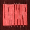 thumbnail image 1 of Ahgly Company Indoor Square Abstract Red Modern Area Rugs, 6' Square, 1 of 4