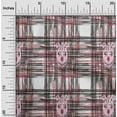 thumbnail image 1 of oneOone Cotton Silk Fabric Swirl & Check Ikat Print Fabric By Yard 42 Inch Wide, 1 of 4