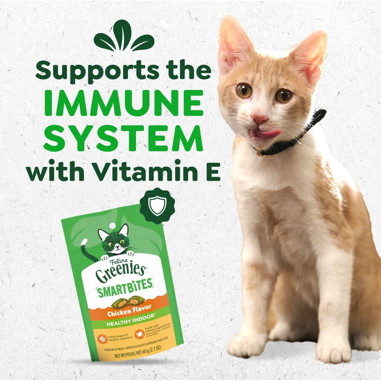 Greenies Feline Smartbites Kitten Treats, Chicken, 16 oz photo 3