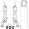 thumbnail image 1 of Extension Hanging Lantern Cord Cable UL 12Ft E26 E27 Socket On/Off Switch Plug in Pendant Lighting for Kitchen Bedroom Plant Growth Light, 1 of 9