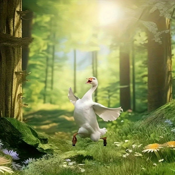 Clearance! Acrylic Duck Decorative Garden Stakes- Funny Metal Yard Art for Garden, Yard, Lawn, Outdoor Decor- Idea Duck Gifts for Women, Men(Multicolor)