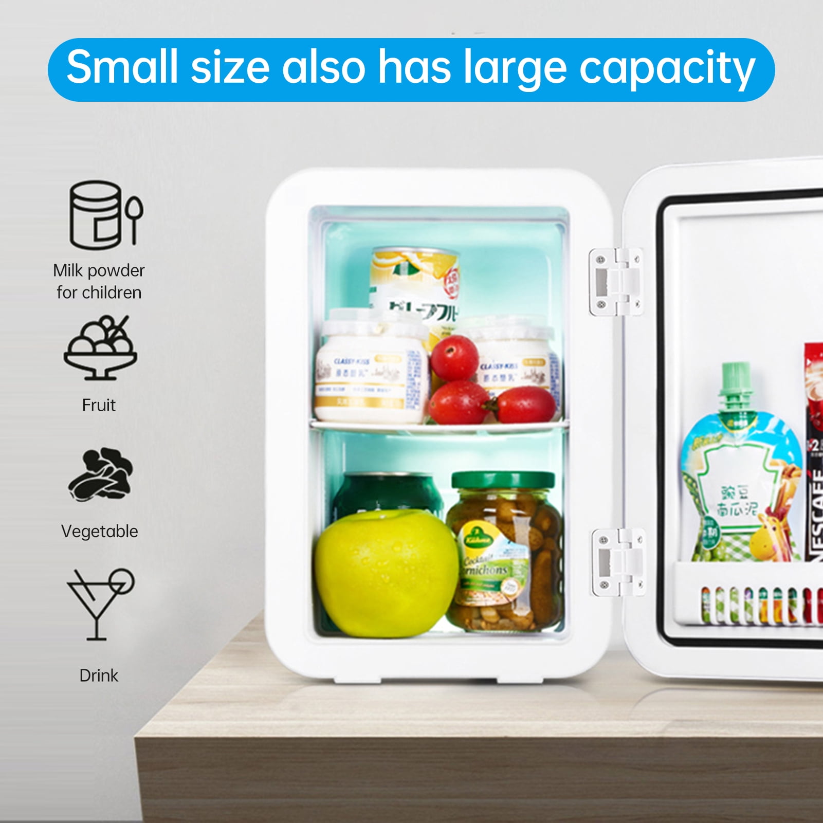 refrigerator,Car Bedroom Office Portable Portable Cooler / 12v With / Portable Cooler And 12v Portable Liter With 8 Liter With Bedroom Office Dorm Portable Portable