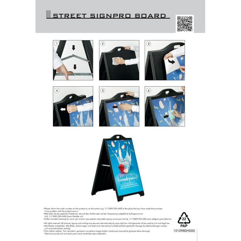 Foldable Portable Directional Signs