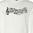 thumbnail image 4 of Inktastic Music Staff Musical Long Sleeve T-Shirt, 4 of 5