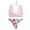 Pink, variant on 2025 Clearance! Clearance under $5 asdoklhq Plus Size Swimsuits for Women,Summer Swimsuit Female Two-piece Bikini Concise Swimsuit