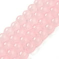 thumbnail image 4 of 1Strand Baking Painted Imitation Jade Glass Round Bead Strands Pearl Pink 8.5~9mm Hole: 1.5mm about 105pcs/strand 31.8 inch, 4 of 4