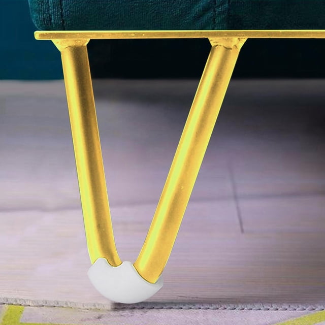 Patas de muebles de estilo moderno, patas de sofá, electrochapa, Protector de suelo fuerte, patas otomanas de repuesto antideslizantes para armario 12cm Oro perfecl Protector de patas de cama
