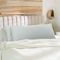 thumbnail image 1 of PiccoCasa 2Pcs Body Pillowcases Microfiber Pillow Covers, Jumbo Light Grey, 1 of 9