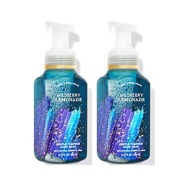 Jabón de manos Bath & Body Works Wildberry Lemonade 259 ml, paquete de 2