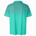 thumbnail image 6 of NOLDARES Mens Ribbed Polo Shirt Textured Knit Short Sleeve Casual Golf Beach Vacation Tops(Green,2XL), 6 of 6