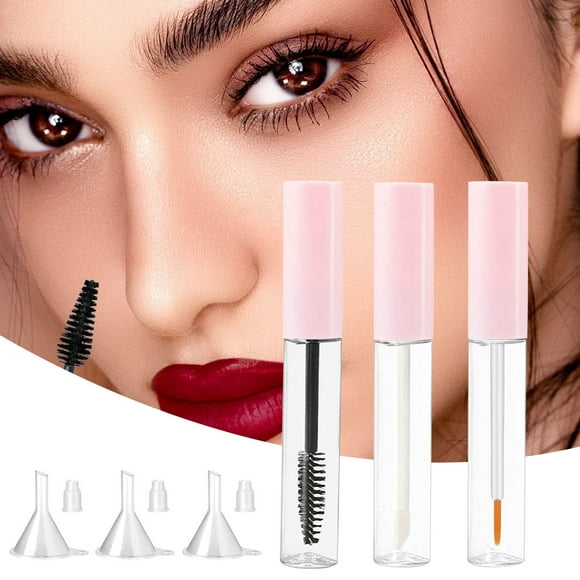 Homerr Dispensing Bottles for Makeup DIY Mascara Kit 10ml Empty Mascara Tube Set Leak-proof Travel Bottles DIY Dispensing Bottles with Funnel And Washer for Lip Gloss Mascara False
