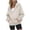 *Beige, variant on ClodeEU Womens Zip Up Hoodie Sweatshirts With Pockets,Heavyweight Fall Fashion Oversized Acid Wash Jackets White,Womens Plus XL
