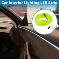 thumbnail image 2 of Cuerda de luz LED EL de 4m Unique Bargains, tira de luz de neón flexible para iluminación interior de automóviles, caja de batería (3V) verde fluorescente, 2 of 7