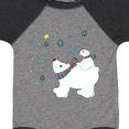 thumbnail image 4 of Inktastic Christmas Polar Bear and Cub with a star Boys or Girls Baby Bodysuit, 4 of 5