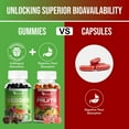 thumbnail image 3 of Made with Real Fruit and Real Veggie Gummies - Superfood Vegetable Vitamin Supplement for Women,Men & Kids - with a Blend of Fruit and Greens for Daily Health (60-Day Supply), 3 of 9