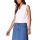 thumbnail image 4 of Camiseta sin mangas INSPIRE CHIC para mujeres, blusa suelta de cuello en V, camisetas polo sólidas, top casual XL blanco, 4 of 6