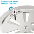 thumbnail image 3 of Grille de Ventilation Ronde, Grille d'aération 125 mm en Acier Inoxydable Conduit Moustiquaire Grille D'évacuation Air Entrant Air Evacué Ventilation Volets Réglables et Moustiquaire, 2 pièces, 3 of 5