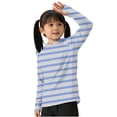 thumbnail image 4 of ITSAME Boys Hoodies, with Thumb Holes Striped Print Sun Protection UPF50+ Kids Outdoor Casual Sweatshirt Light Blue Size 7-8T, 4 of 6