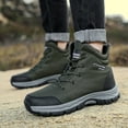 thumbnail image 2 of Mens Shoes,Outdoor Adventure Footwear Non Athletic Sport Shoes Lace Up Mountaineering Running Sneakers,Shoes for Men,Army Green,12.5, 2 of 6