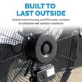 thumbnail image 3 of NewAir Ventilador para exteriores de alta velocidad de 20 pulgadas, resistente al agua, soporte de piso 2 en 1 o ventilador de montaje en pared, inclinación ajustable y 3 velocidades de hasta 4650 CFM, 3 of 5