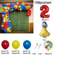 thumbnail image 5 of Kit de 108 guirnaldas de globos de Blancanieves y las princesas de Disney, globos de aluminio con números de 30 pulgadas, decoración para fiestas de cumpleaños, suministros para baby shower, 5 of 5