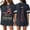 Dark Gray, variant on 4th of July Oversized Jersey Shirts for Women V Neck Patriotic Print Football Jersey Streetwear Tops for America 250Th Anniversary