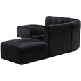 thumbnail image 6 of Meridian Furniture Arc Black Velvet Modular Sectional, 6 of 12