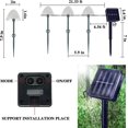 thumbnail image 5 of 30 luces solares en forma de seta, 8 modos de luces para exteriores con batería de 800 mah, lámpara de jardín impermeable para jardín, boda, fiesta de Navidad (blanco cálido), 5 of 5