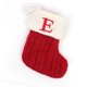 thumbnail image 1 of Christmas Socks Red Snowflake Alphabet Knitting Stocking Christmas Tree Pendant, 1 of 4