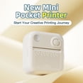 thumbnail image 2 of Mini impresora de bolsillo, fabricante de etiquetas de impresión fotográfica instantánea térmica portátil, 2 of 8