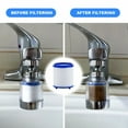 thumbnail image 4 of 2-40PCS Faucet Water Filter 360 Degree Rotating Splash Filters Remove Chlorine Heavy Metals Filtered Showers Head Bath Purifier, 4 of 10
