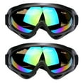 thumbnail image 2 of Cheers.US 2Pcs Unisex Skiing Snowboard Skate Snowmobile Glasses Motorcycle Riding Sunglasses Windproof Dust-proof Snow Sports Goggles, 2 of 6