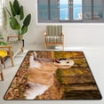 thumbnail image 3 of Coolnut Area Rug Autumn Golden Retriever Sitting Nursery Rug Floor Mat Kids Playing Mat 7' x 5' (80 x 58 in) for Living Room Bedroom, 3 of 6