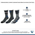 thumbnail image 5 of Timberland  Comfort Cushioned Cotton Blend Crew Socks (3 Pair Pack) (Men), 5 of 5