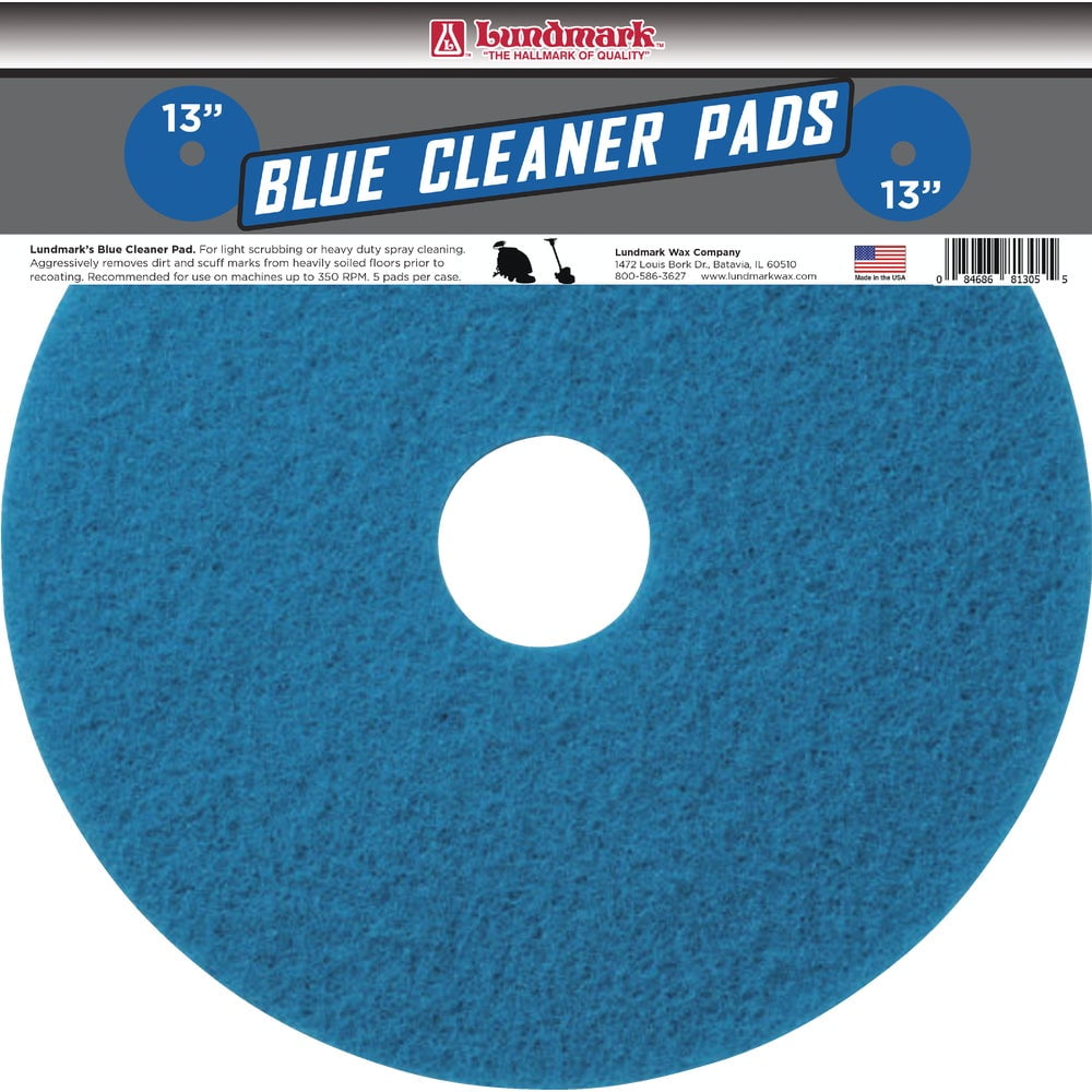 Lundmark 13 In. Abrasive Blue Polishing Pad (5Pack)