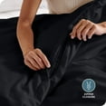 thumbnail image 5 of Bare Home  Soft Hypoallergenic Microfiber Duvet Cover and Sham Set Black Queen 3 Piece, 5 of 9