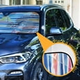 thumbnail image 3 of Yayeee Car Windshield Sun Shade Universal Fit Front Visor Protector, Red Hand Drawn Sailboats, 3 of 8