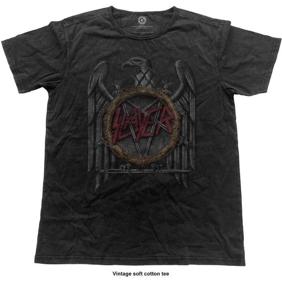 Slayer Unisex Vintage T-Shirt Eagle (Small)