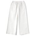 thumbnail image 2 of KIDSCOOL SPACE Toddler & Big Girls Jeans, 18M-13T Simple Desgin Ribbed Waist Stretch Denim Pants,White,7-8 Years, 2 of 6