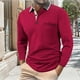 thumbnail image 1 of pstuiky camisa de manga larga para hombre, Camisa informal de verano de manga larga con solapa y botones para hombre Tops casuales para hombres xl, 1 of 7