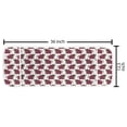 thumbnail image 2 of Fruit Microwave Oven Cover, Continuous Red Grapes Hand Drawn Sketchy Style Wine Themed Print, Water Resistant Organizer with Pockets for Kitchen, 36" x 12", Raspberry Green and Burgundy, by Ambesonne, 2 of 4