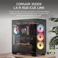 thumbnail image 2 of PC Case Corsair 3500X LX - Ventilador inverso RGB de media torre, color negro, 2 of 8