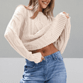 thumbnail image 5 of SOMER Sweaters for Women, Cable Knit Pullover Women Sweaters Cute Crew Neck, Fall Winter Chunky Cozy Women's Sweaters 2025, 5 of 6