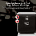 thumbnail image 3 of Penthouse Paws Smart Maxx HD Automatic Pet Food Feeder, 7L Capacity, 1080p Camera, WiFi App Control, 2-Way Audio, Anti-Jam Design, Backup Power, Stainless Steel Bowl, White, for Cat & Dog, 3 of 10