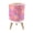 Color 2, variant on Small Trash Can with Lid Pink Floral Paisley Seamless White Botanical Leaves Vintage Decorative 1.8 Gallon Dog Proof Trash Can Round Garbage Can Waste Bin Wastebasket for Nursery Bedroom Living Room